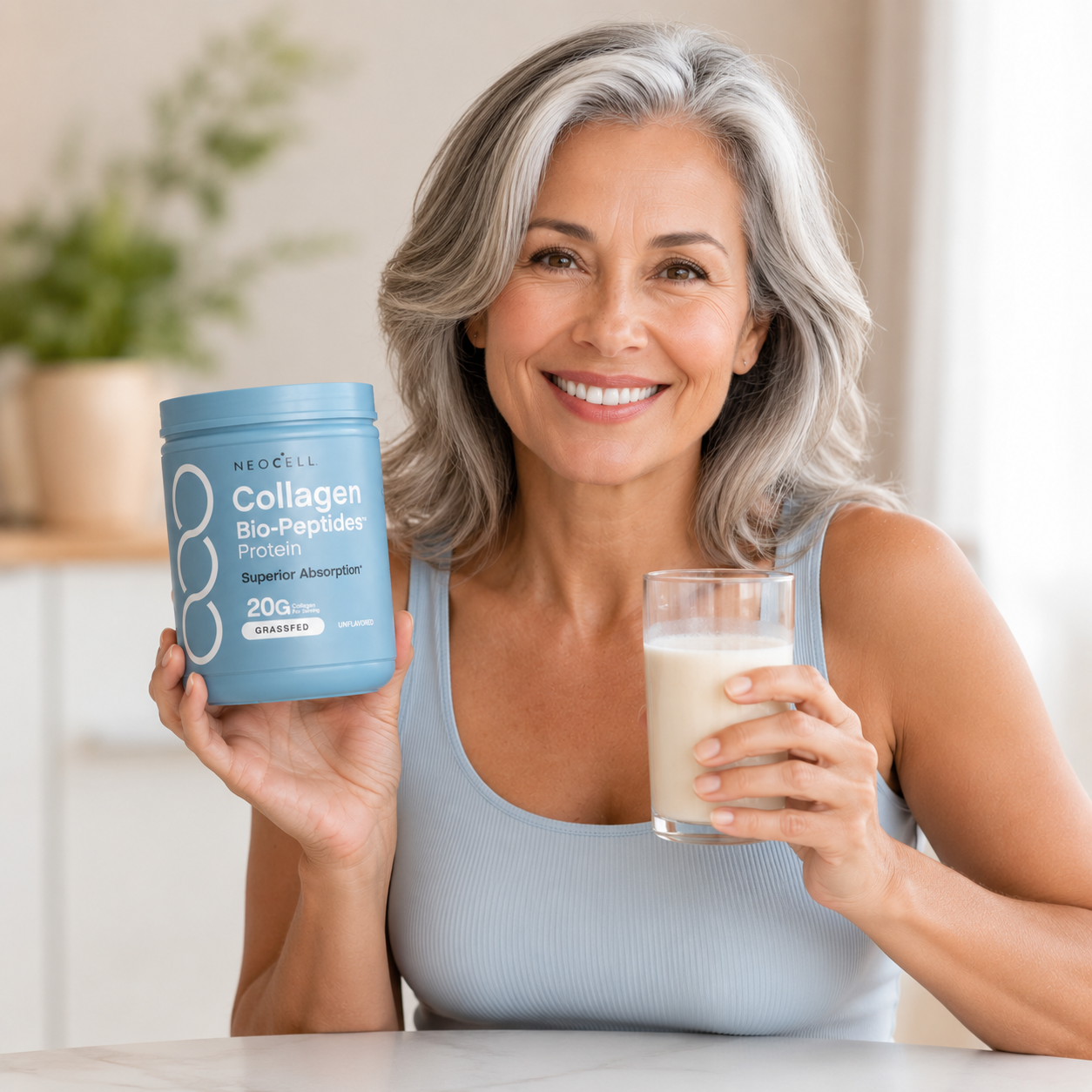 Collagen protein: Fortalece piel, cabello y uñas.