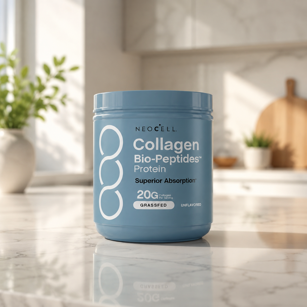 Collagen protein: Fortalece piel, cabello y uñas.